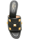 Women's Roman Studded Quilted Sandal Heels - VALENTINO - BALAAN.