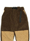 Paisley Patch Sherpa Fleece Pants Khaki - OGARP - BALAAN 4