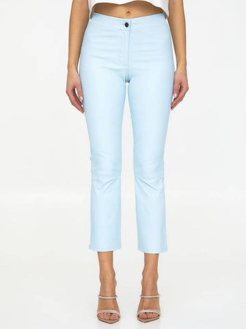 Light-Blue Leather Pants - ARMA - BALAAN 1