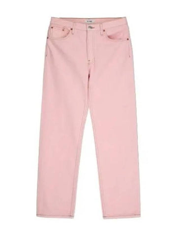 mid rise wide jeans pink denim pants - RE/DONE - BALAAN 1