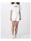 Women's Iconic Logo Action Shorts White - AUTRY - BALAAN.