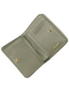 Monogram Compact Zipper Half Wallet Green - SAINT LAURENT - BALAAN 3