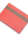 Bicolor Leather Card Wallet Red - MARNI - BALAAN 5