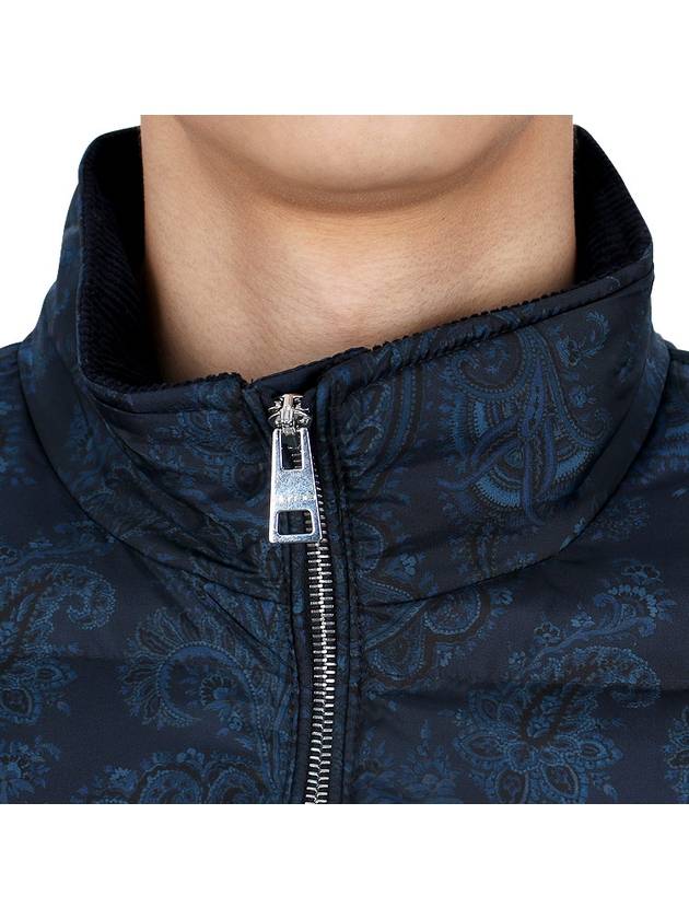 Paisley Print Padded Jacket Navy - ETRO - BALAAN 7