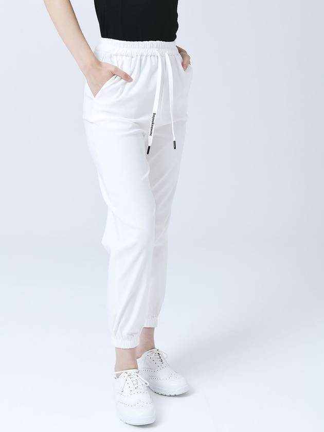 Poly Span Waist Full Banding String White Jogger Pants DO3242JOPT001 - DOYOUKNOWMC GOLF WEAR - BALAAN 4