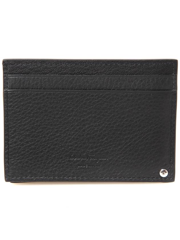 Gancini Pattern Card Wallet Black - SALVATORE FERRAGAMO - BALAAN 4