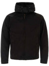 Garment Dye Zip-Up Hooded Jacket Black - TEN C - BALAAN 1