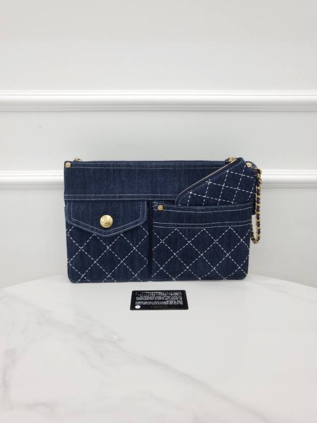 Denim clutch AP1016 29th unit - CHANEL - BALAAN 8