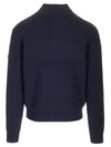 Heath Rib Wool Zip-Up Cardigan Navy - A.P.C. - BALAAN 3