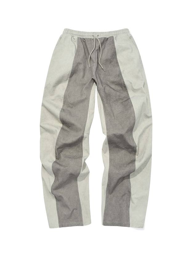 Curved straight pants light gray - PHOS333 - BALAAN 1