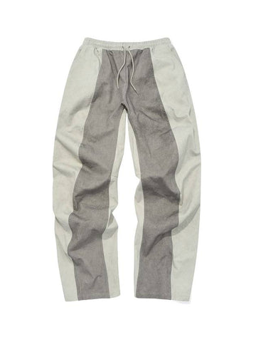 Curved straight pants light gray - PHOS333 - BALAAN 1