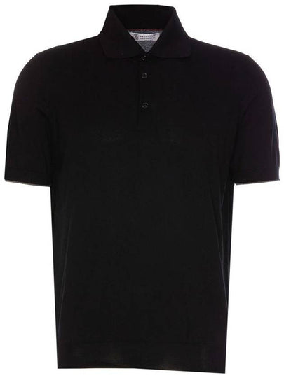 Classic Knit PK Shirt Black - BRUNELLO CUCINELLI - BALAAN 2