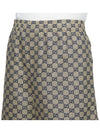 GG linen shorts beige - GUCCI - BALAAN 8