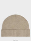 Triomphe Logo Beanie Beige - CELINE - BALAAN 4