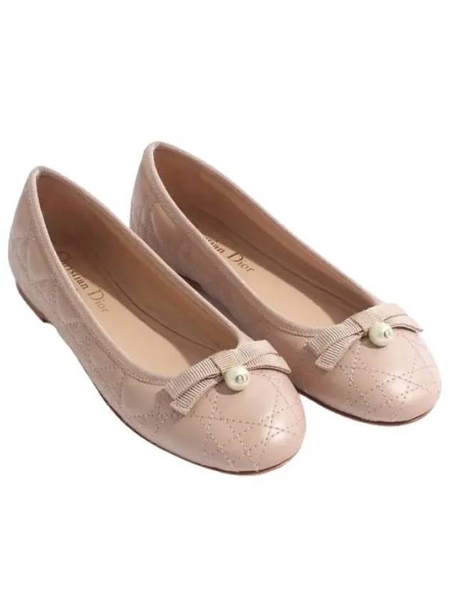 Quilted Cannage Calfskin Ballerina Flat Beige - DIOR - BALAAN 2