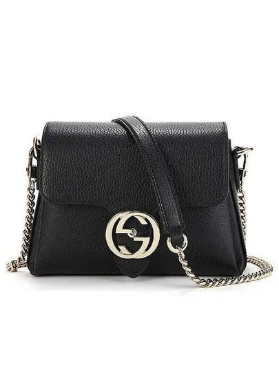 GG Interlocking Chain Mini Shoulder Bag Black - GUCCI - BALAAN 2