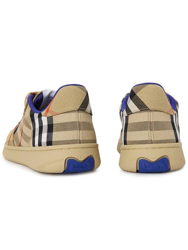 Terrace Check Low Top Sneakers Beige - BURBERRY - BALAAN 7