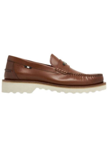 Nociel Calf Plain Loafers Brown MSF04F VT005 U808 - BALLY - BALAAN 1