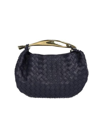 Sardin Chain Leather Tote Bag Navy - BOTTEGA VENETA - BALAAN 1