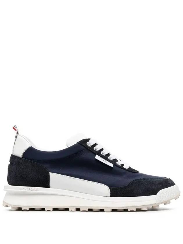 Eco Trainer Nylon Low Top Sneakers Blue - THOM BROWNE - BALAAN 2