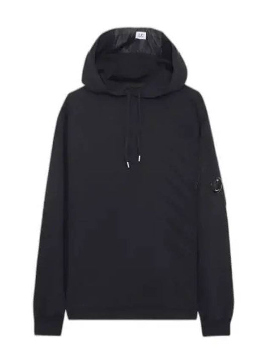 Lightweight Cotton Hoodie Black - CP COMPANY - BALAAN.