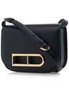 Lingot Small Olen Calf Leather Cross Bag Black - DELVAUX - BALAAN 3