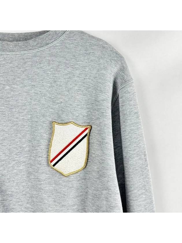 Men's Crest Patch Sweatshirt Grey - THOM BROWNE - BALAAN 3