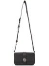 Greenwich Extra Small Saffiano Leather Sling Cross Bag Black - MICHAEL KORS - BALAAN 8