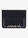 Logo Leather Card Holder Black PFMO0115U1P653300N99 - MARNI - BALAAN 2