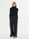 MET slit wide slacks black - METAPHER - BALAAN 3