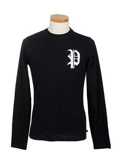 Simple Cotton Long Sleeve T-shirt Black - PHILIPP PLEIN - BALAAN 2