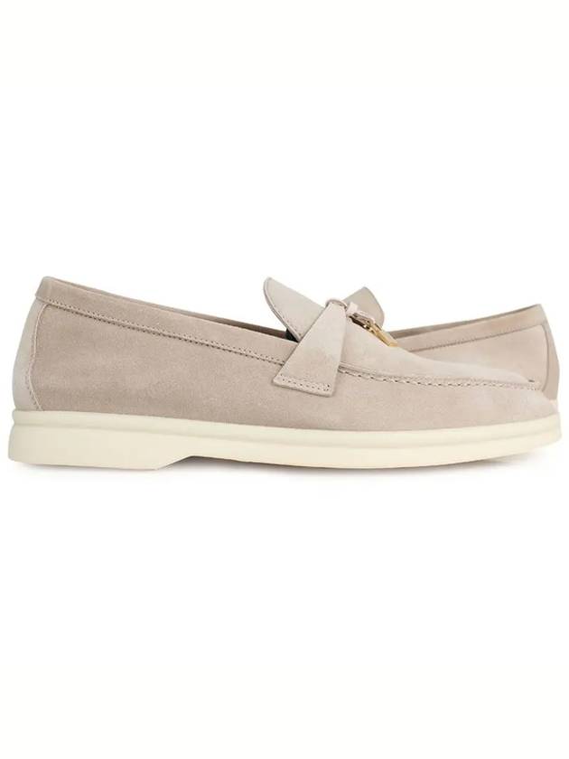 Summer Charms Walk Suede Loafers Sand Beige - LORO PIANA - BALAAN 3