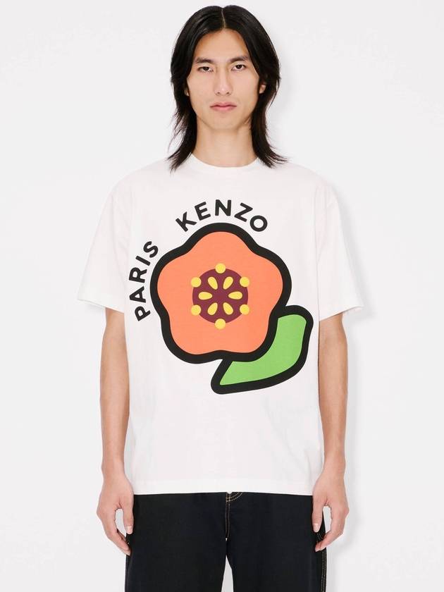 Pop Print Short Sleeve T-Shirt White - KENZO - BALAAN 5