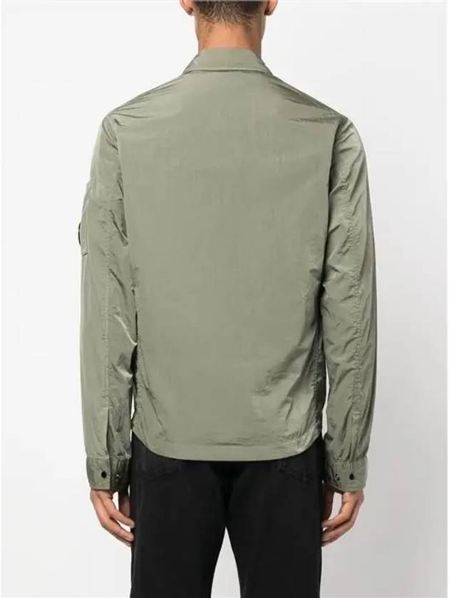 Men's Chrome R Over Shirt Zip Up Jacket Green - CP COMPANY - BALAAN 5