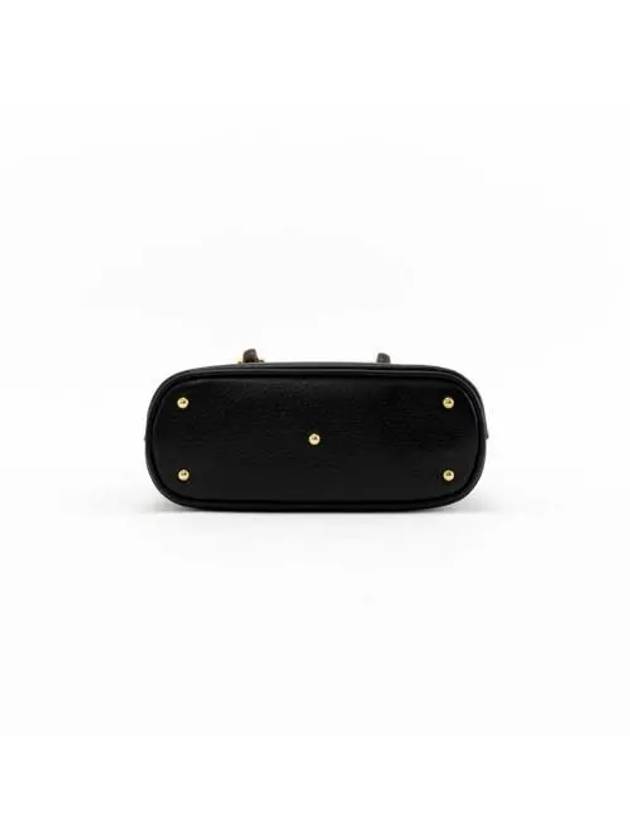 Diana Mini Tote Bag Black Leather - GUCCI - BALAAN 5