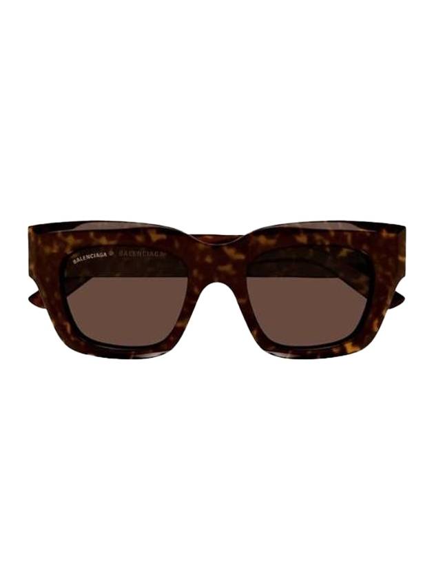 Eyewear Square Acetate Sunglasses Havana Brown - BALENCIAGA - BALAAN 1