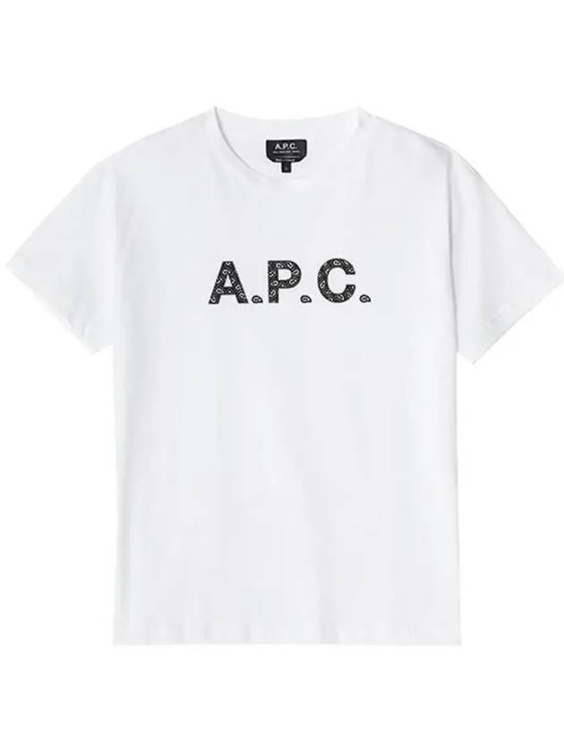 Logo Cotton Short Sleeve T-shirt White - A.P.C. - BALAAN 5