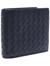 Intreciato Weaving Half Wallet Navy - BOTTEGA VENETA - BALAAN 4