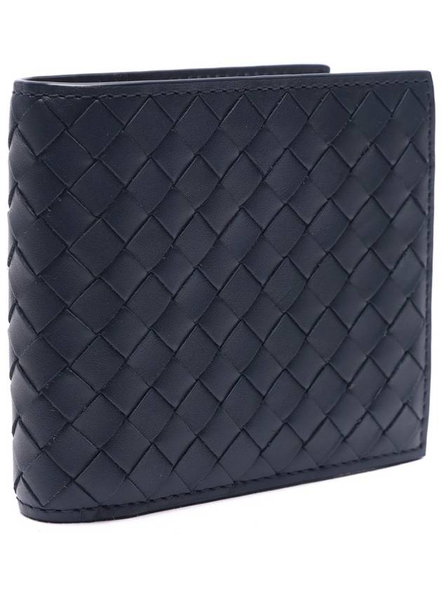 Intrecciato Weaving Half Wallet Navy - BOTTEGA VENETA - BALAAN 4