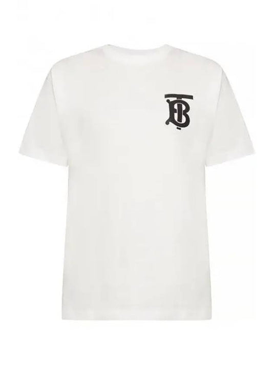 Monogram Motif TB Logo Short Sleeve T-Shirt White - BURBERRY - BALAAN 2