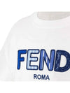 Kids Signature Logo T Shirt JFI252 7AJ F0TU9 - FENDI - BALAAN 4