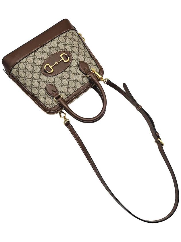 Gucci 621220 GG Supreme Canvas Horsebit 1955 Small Top Handle 2WAY - GUCCI - BALAAN 5