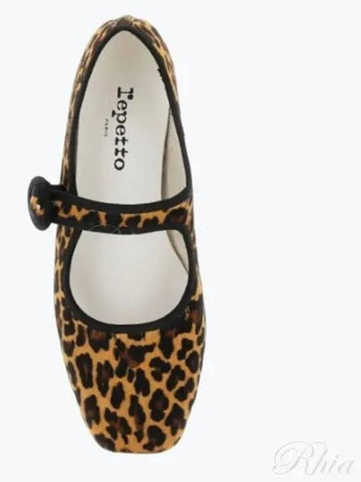 Georgia Square Toe Mary Jane Flats Leopard Brown - REPETTO - BALAAN 2