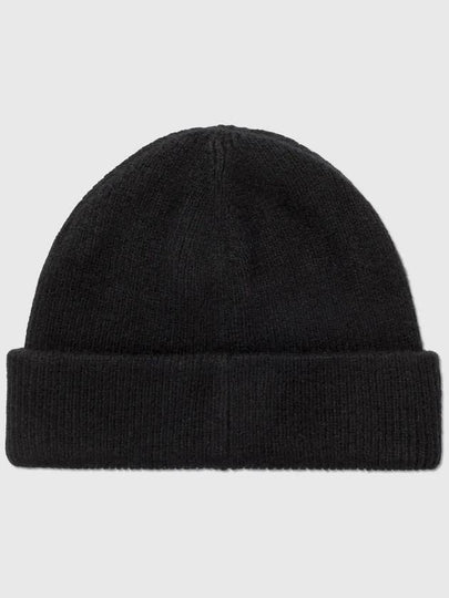 Face logo patch ribbed knit wool beanie hat - ACNE STUDIOS - BALAAN 2