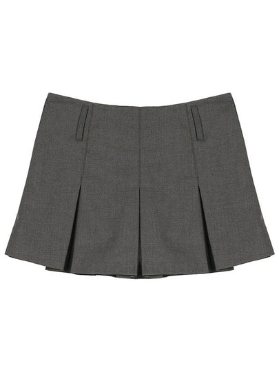 Low rise pleated skirt gray - HIGH SCHOOL DISCO - BALAAN 2