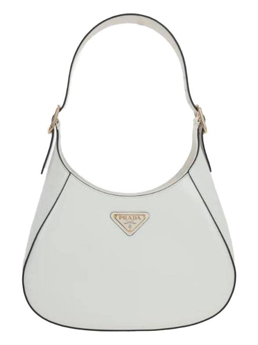 medium leather shoulder bag white - PRADA - BALAAN 1