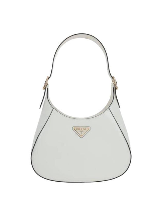 medium leather shoulder bag white - PRADA - BALAAN 1