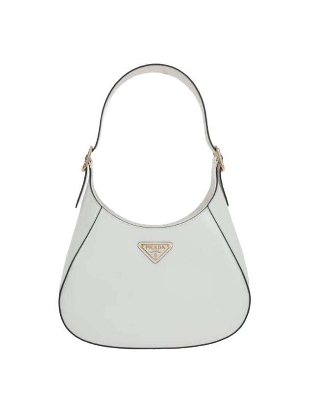 Medium Leather Shoulder Bag White - PRADA - BALAAN 1