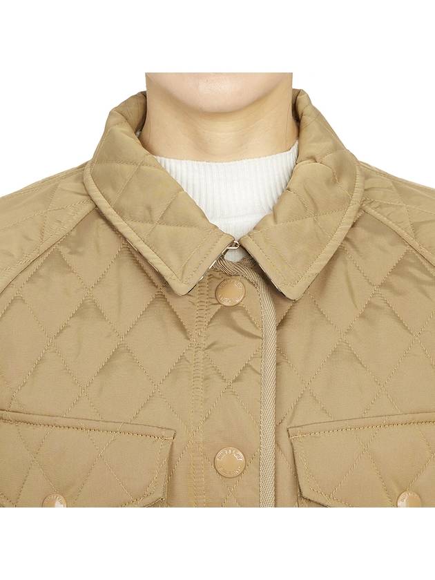 Women's Kemble Diamond Quilted Jacket Beige - BURBERRY - BALAAN 10