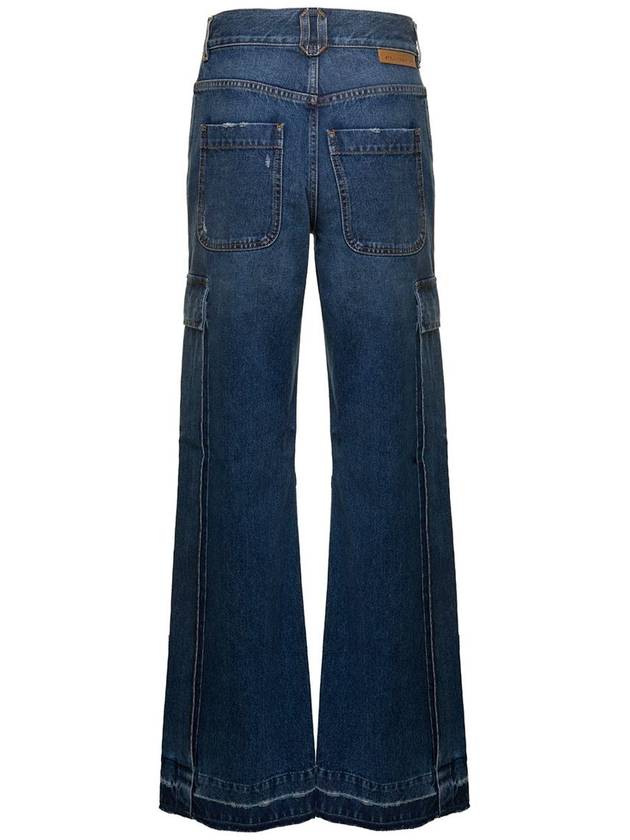 Denim Straight Pants 6D0182 3SPH334003 BLUE - STELLA MCCARTNEY - BALAAN 3